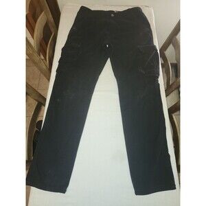 Vintage Wrangler Workwear Cargo Pants Mens 32x32 Black Utility Regular Pants